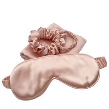 Pure Mulberry Silk 22 mm Pillowcase Scrunchies Sleep Mask With Gift Box